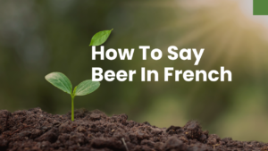 How To Say Beer In French